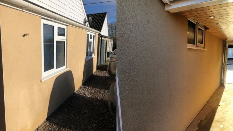Monocouche rendered wall